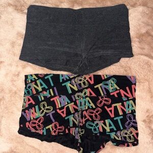 TNA Black and Gray Athletic Shorts